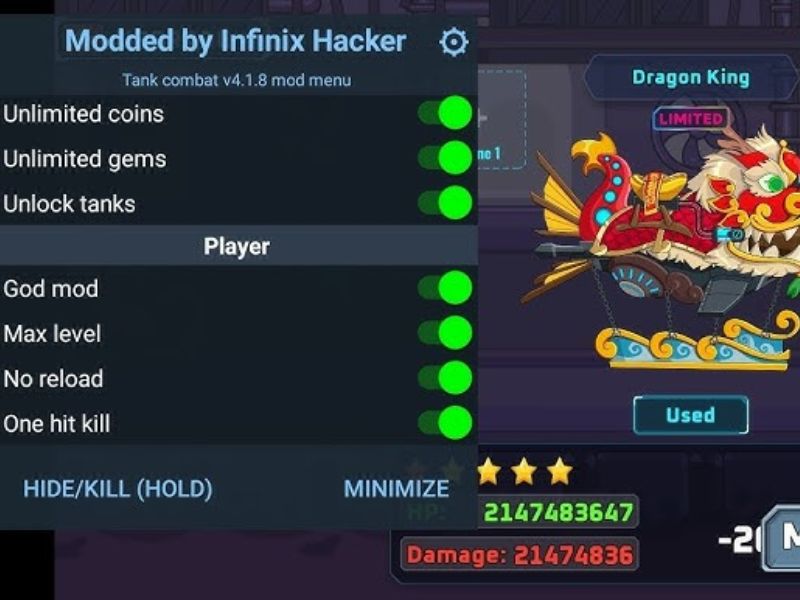 hack tank combat