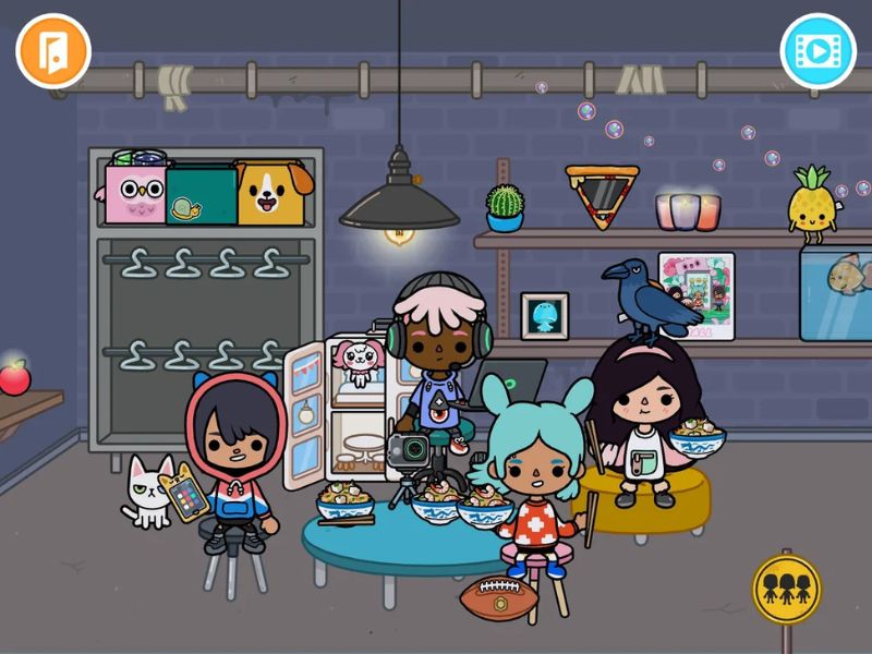 Tính Năng Nổi Bật Trong Phiên Bản Toca Life World Mod Apk v1.111