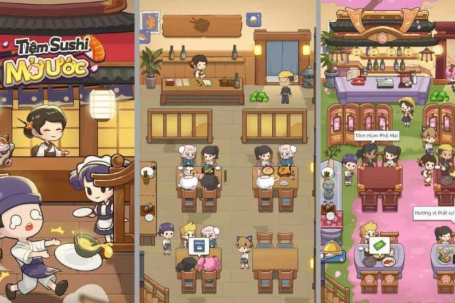 Banner Tiệm Sushi Mơ Ước