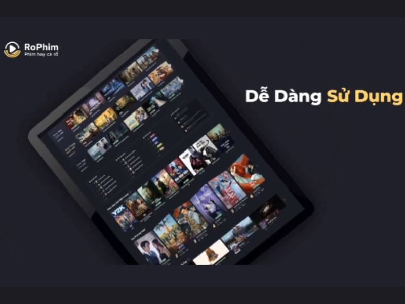 Giao Diện Tối Ưu Trong RoPhim APK