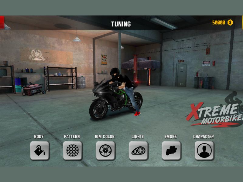 Nâng Cấp Xe Và Tùy Chỉnh Cá Nhân trong Xtreme Motorbikes