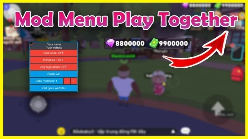 Tính năng Play Together MOD siêu vip Modlmh