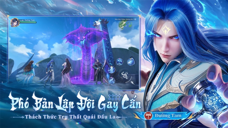 PvP nhiều quy mô từ 3V3 đến đại chiến đông người