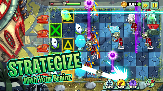 Bắt đầu hành trình phòng thủ trong Plant vs Zombie 2